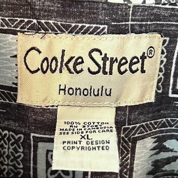 Cooke Street Honolulu Reverse Print Aloha Shirt, Size XL - Picture 12 of 13